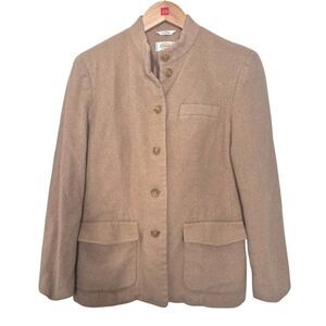 Talbots Vintage Made in Italy  Camel Hair Blazer Jacket Tan Formal Size 6